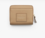Mini cartera piel compacta camel